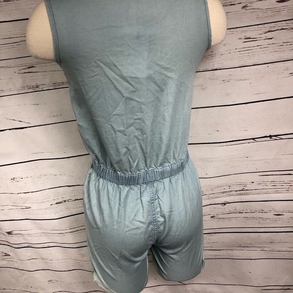 7 For All Mankind Blue Romper - Picture 6 of 7